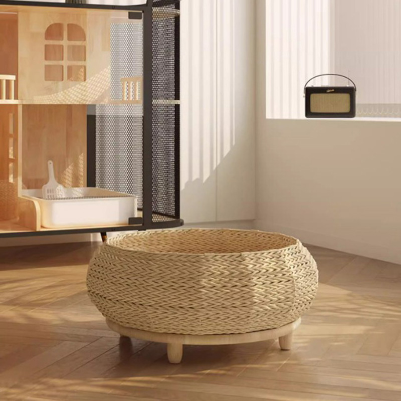 Cama de cão de gato de papel de ninho de papel kraft natural Cama de cão de gato de papel de ninho de papel kraft natural