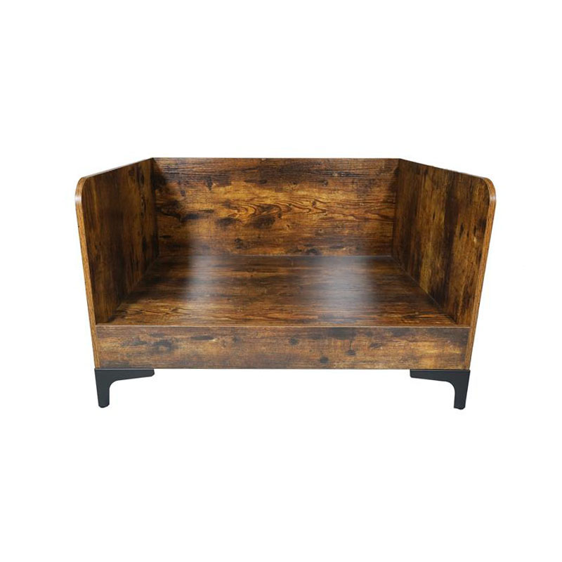 Cama de cachorro elevada de madeira interna moderna com moldura Cama de cachorro elevada de madeira interna moderna com moldura