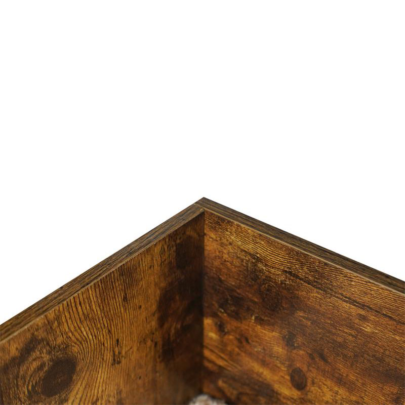 Cama de cachorro elevada de madeira interna moderna com moldura Cama de cachorro elevada de madeira interna moderna com moldura