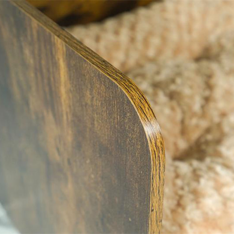 Cama de cachorro elevada de madeira interna moderna com moldura Cama de cachorro elevada de madeira interna moderna com moldura