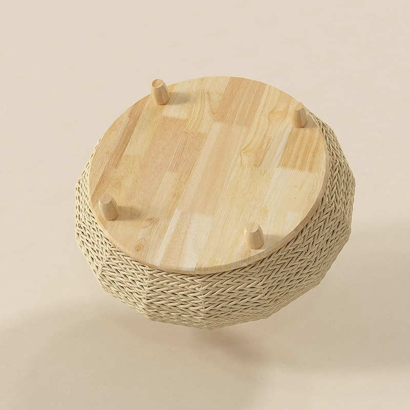 Cama de cão de gato de papel de ninho de papel kraft natural Cama de cão de gato de papel de ninho de papel kraft natural