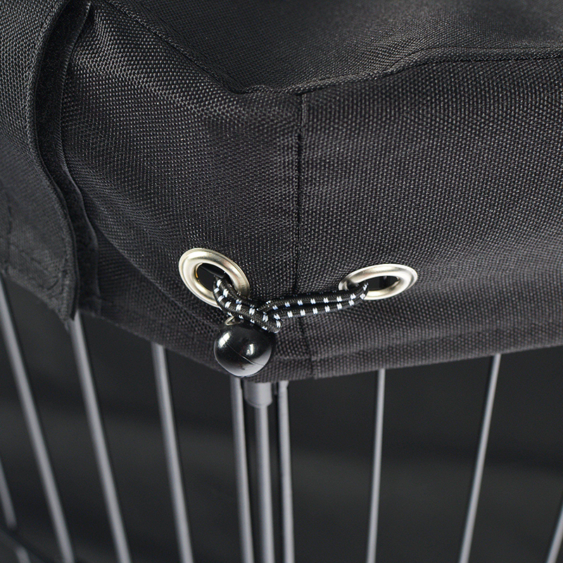 Playpen de cão de metal dobrável de 8 painéis com capa superior e ponto inferior Playpen de cão de metal dobrável de 8 painéis com capa superior e ponto inferior