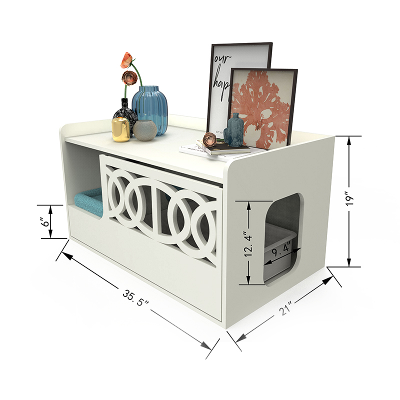 Gabinete de banheiro escondido para o banheiro de mouros de missão de seleção gaiola de gato de gato Gabinete de banheiro escondido para o banheiro de mouros de missão de seleção gaiola de gato de gato