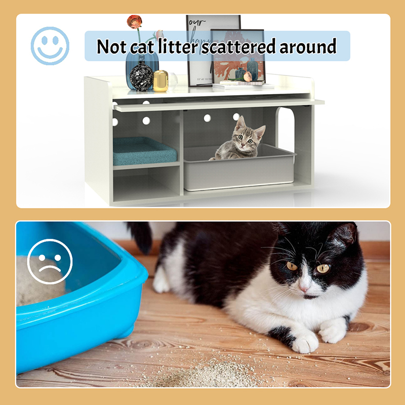 Gabinete de banheiro escondido para o banheiro de mouros de missão de seleção gaiola de gato de gato Gabinete de banheiro escondido para o banheiro de mouros de missão de seleção gaiola de gato de gato