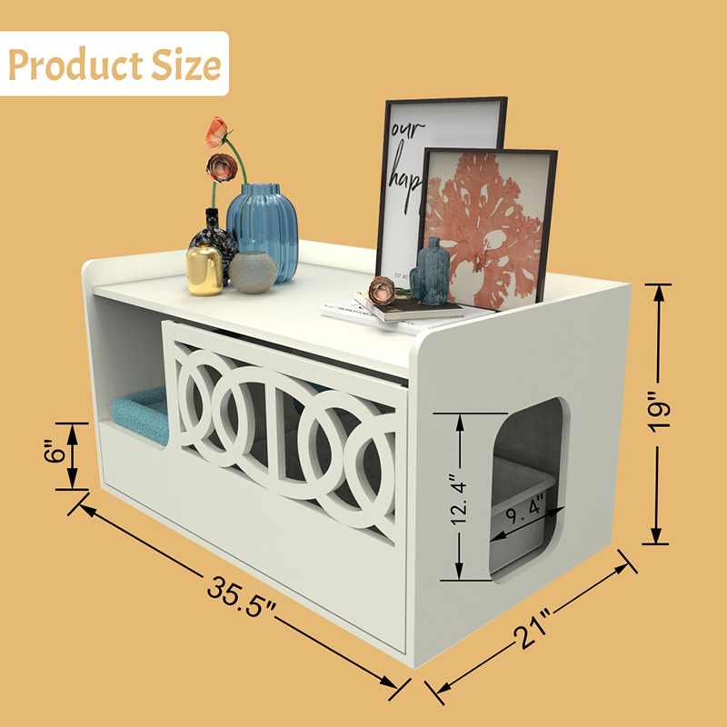 Gabinete de banheiro escondido para o banheiro de mouros de missão de seleção gaiola de gato de gato Gabinete de banheiro escondido para o banheiro de mouros de missão de seleção gaiola de gato de gato