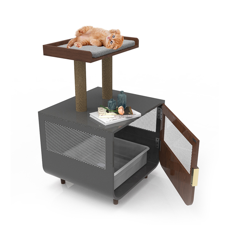 Móveis de banheiro escondidos de madeira gaiola de gaiola com armário de lixo Móveis de banheiro escondidos de madeira gaiola de gaiola com armário de lixo