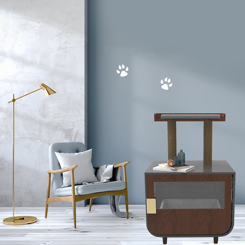 Móveis de banheiro escondidos de madeira gaiola de gaiola com armário de lixo Móveis de banheiro escondidos de madeira gaiola de gaiola com armário de lixo