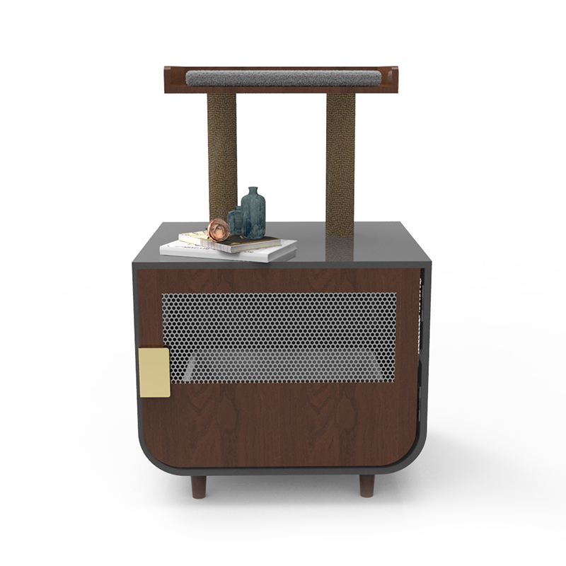 Móveis de banheiro escondidos de madeira gaiola de gaiola com armário de lixo Móveis de banheiro escondidos de madeira gaiola de gaiola com armário de lixo