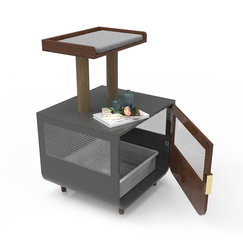 Móveis de banheiro escondidos de madeira gaiola de gaiola com armário de lixo Móveis de banheiro escondidos de madeira gaiola de gaiola com armário de lixo