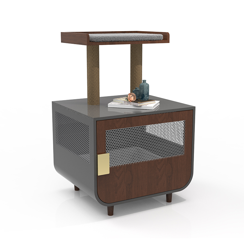 Móveis de banheiro escondidos de madeira gaiola de gaiola com armário de lixo Móveis de banheiro escondidos de madeira gaiola de gaiola com armário de lixo