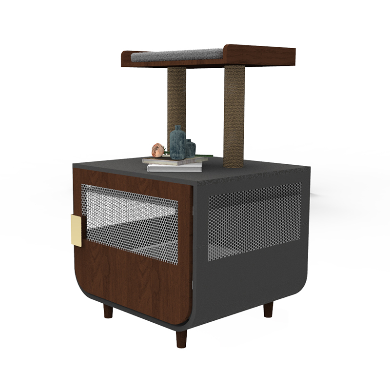 Móveis de banheiro escondidos de madeira gaiola de gaiola com armário de lixo Móveis de banheiro escondidos de madeira gaiola de gaiola com armário de lixo