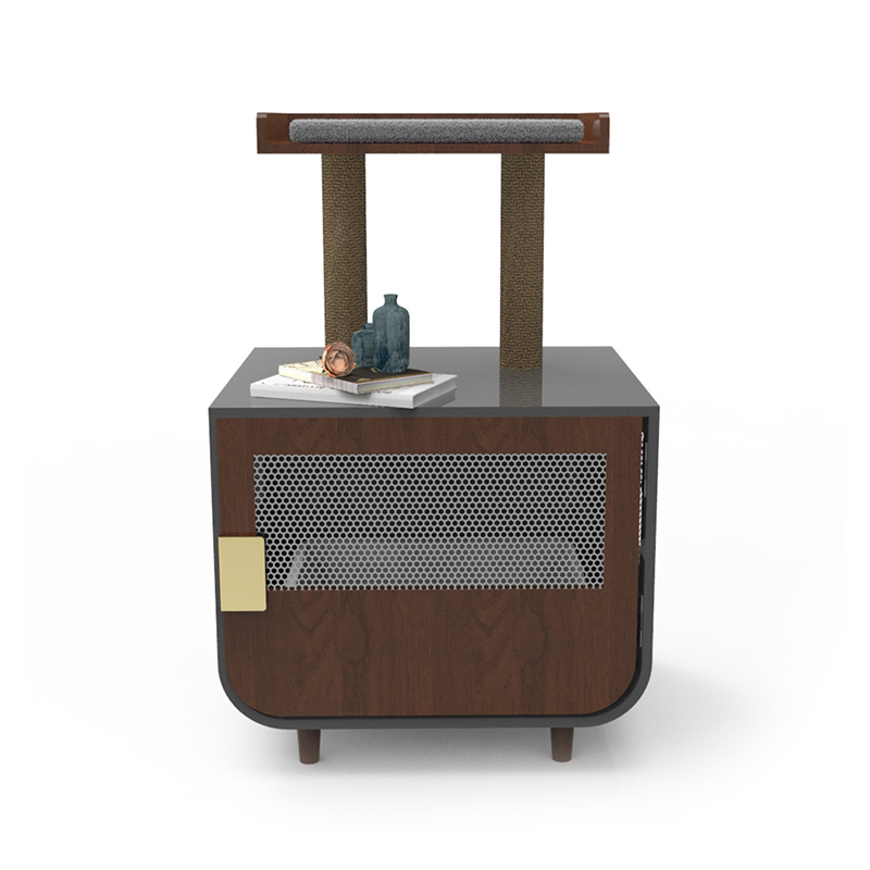 Móveis de banheiro escondidos de madeira gaiola de gaiola com armário de lixo Móveis de banheiro escondidos de madeira gaiola de gaiola com armário de lixo