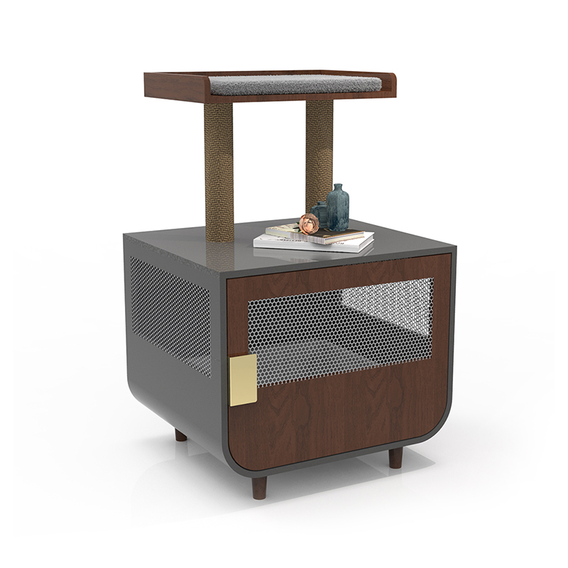 Móveis de banheiro escondidos de madeira gaiola de gaiola com armário de lixo Móveis de banheiro escondidos de madeira gaiola de gaiola com armário de lixo