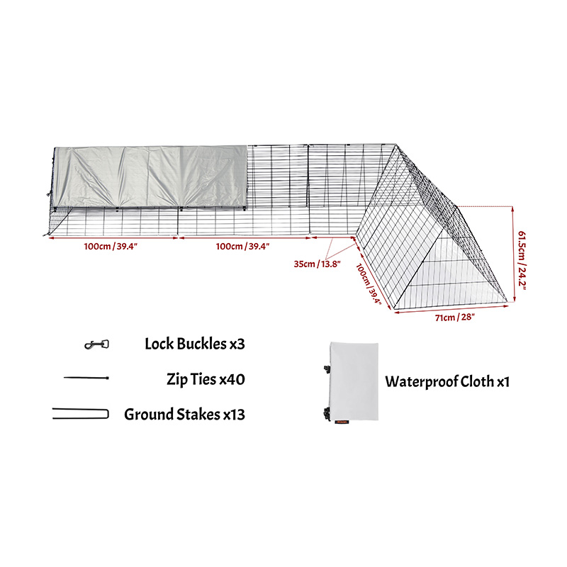 Gaiola de galinheiro de pato grande ao ar livre para quintal Gaiola de galinheiro de pato grande ao ar livre para quintal