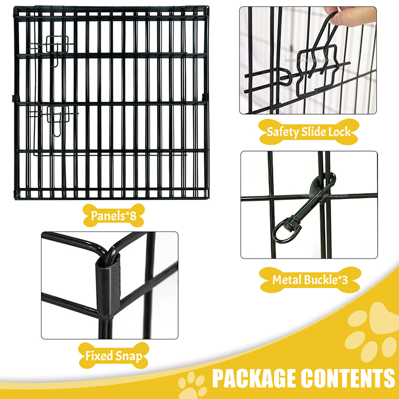 Playpen de cão de metal dobrável Playpen de cão de metal dobrável