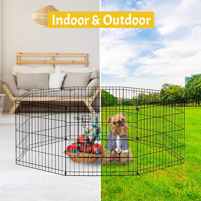 Playpen de cão de metal dobrável Playpen de cão de metal dobrável