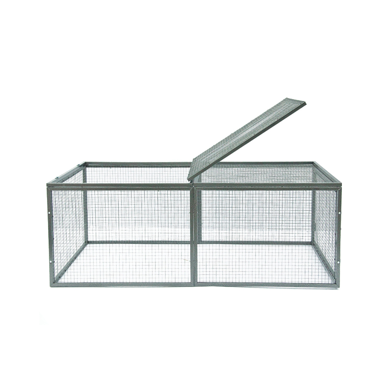 Double Door Metal Tube Bunny Rabbit Cage Hutch