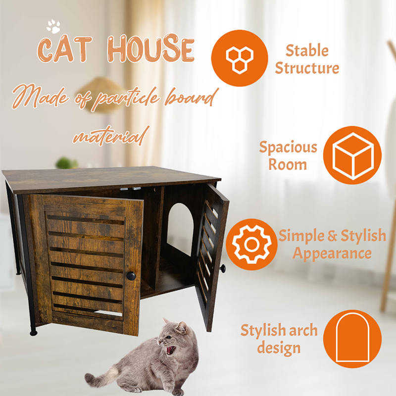 Móveis estilo gatos gaiola de mesa de lixo com divisor de divisória Móveis estilo gatos gaiola de mesa de lixo com divisor de divisória