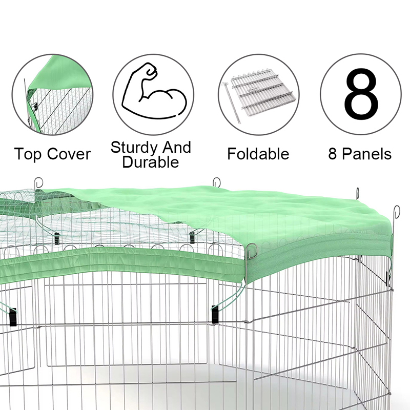 Playpen dobrável de cachorro de cachorro de cachorro de cachorro com capa superior Playpen dobrável de cachorro de cachorro de cachorro de cachorro com capa superior