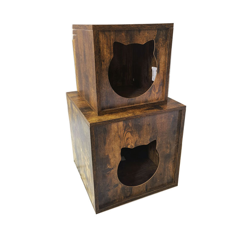 Móveis para móveis internos de madeira de partícula gatos de gaiola de mesa de lixo Móveis para móveis internos de madeira de partícula gatos de gaiola de mesa de lixo