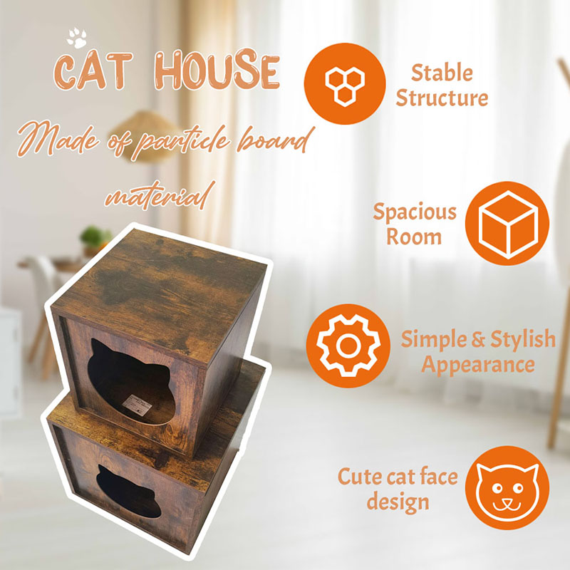 Móveis para móveis internos de madeira de partícula gatos de gaiola de mesa de lixo Móveis para móveis internos de madeira de partícula gatos de gaiola de mesa de lixo