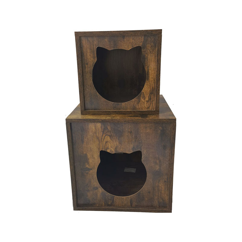 Móveis para móveis internos de madeira de partícula gatos de gaiola de mesa de lixo Móveis para móveis internos de madeira de partícula gatos de gaiola de mesa de lixo