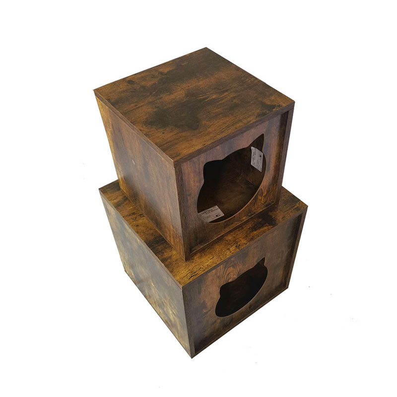 Móveis para móveis internos de madeira de partícula gatos de gaiola de mesa de lixo Móveis para móveis internos de madeira de partícula gatos de gaiola de mesa de lixo