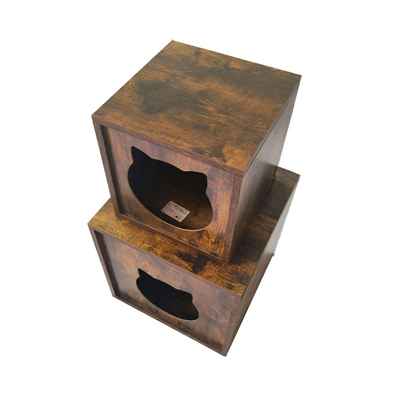 Móveis para móveis internos de madeira de partícula gatos de gaiola de mesa de lixo Móveis para móveis internos de madeira de partícula gatos de gaiola de mesa de lixo